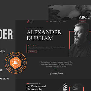 Alexander Durham Nulled – Portfolio Photography HTML Template