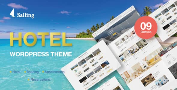 Sailing v4.3.0 Nulled - Hotel WordPress Theme