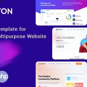 Anaton v1.2 Nulled – Software & SaaS Landing Page