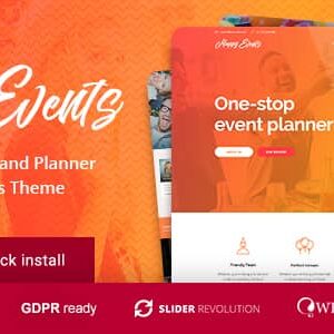 Happy Events v1.2.2 Nulled – Holiday Planner & Event Agency WordPress Theme