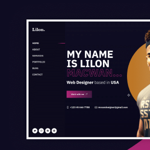 Lilon – Personal Portfolio ReactJs Template