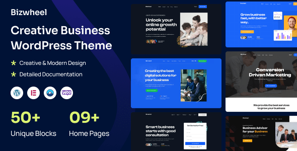 Bizwheel v2.1.0 Nulled - Creative Business WordPress Theme
