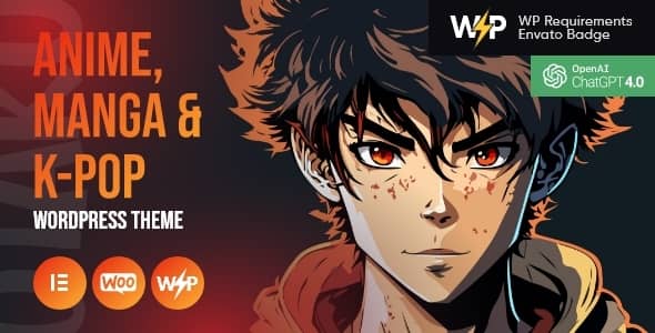 Otaku v1.2 Nulled - Anime, Manga & K-Pop WordPress Theme