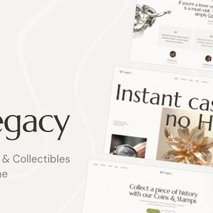 Legacy v1.0 Nulled – Antique, Vintage & Collectibles WordPress Theme