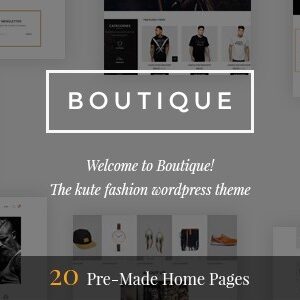 Boutique v2.3.3 Nulled – Kute Fashion WooCommerce Theme ( RTL Supported )