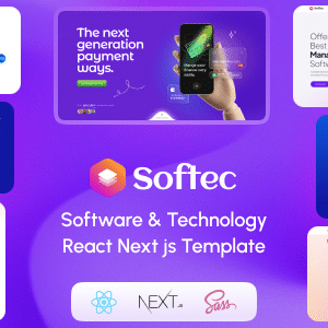 Softec Nulled – Software & Technology React Next js Template
