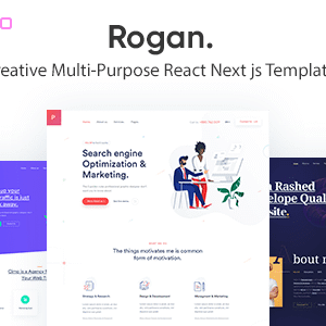 Rogan Nulled – Creative Multipurpose React Next js Template