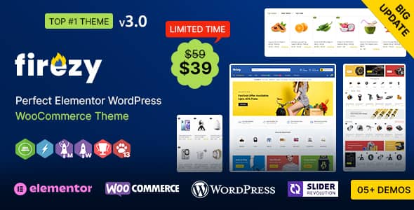 Firezy v3.1.0 Nulled - Multipurpose WooCommerce Theme