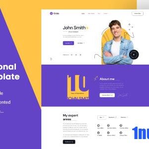 Orido Nulled – Tailwind CSS Personal Portfolio Template