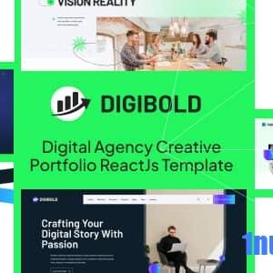 DigiBold Nulled – Digital Agency Creative Portfolio React Js Template