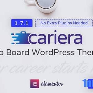 Cariera v1.7.1 Nulled – Job Board WordPress Theme