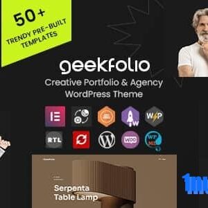 Geekfolio v1.0.7 Nulled – Elementor Creative Portfolio & Agency WordPress Theme