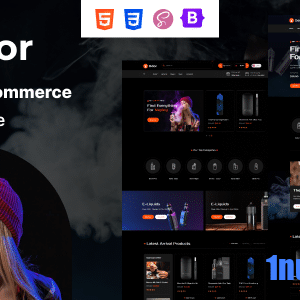 Odor Nulled – Vape Store eCommerce HTML Template