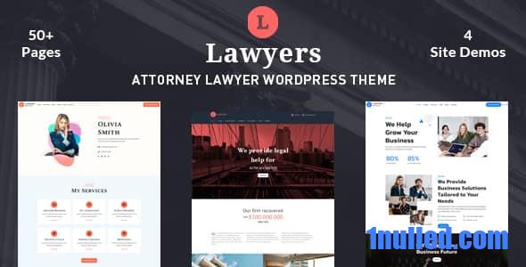 Lawyers v4.5.3 Nulled - Law Firm Attorney Theme