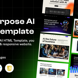 Azzle Nulled – AI Technology & Startup Business Tailwind Template