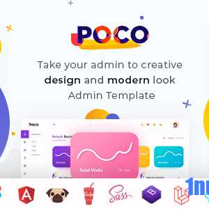 Poco Nulled – Bootstrap 5 HTML, React, Angular 16 Figma & Laravel 10 Admin Dashboard Template
