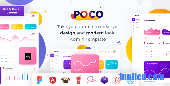 Poco Nulled - Bootstrap 5 HTML, React, Angular 16 Figma & Laravel 10 Admin Dashboard Template