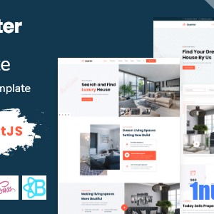 Quarter Nulled – Real Estate React NextJS Template