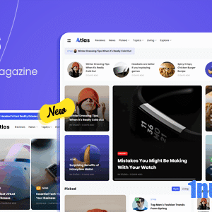 Atlas v1.3.4 Nulled – Creative Blog & News WordPress Theme