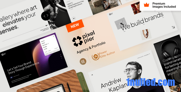 Pixelpiernyc v2.0 Nulled - Creative Agency and Portolio WordPress Theme