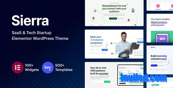 Sierra v1.3 Nulled - SaaS & Tech Startup Elementor WordPress Theme