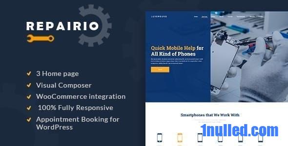 Repairio v1.1.2 Nulled - Electronics Repair