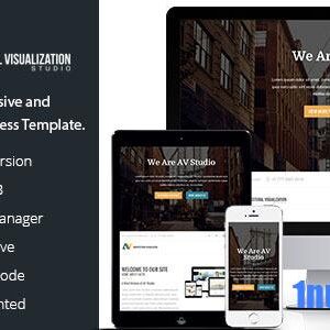 AV Studio v1.3 Nulled – One Page WordPress Theme