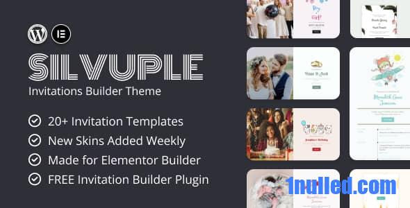 Silvuple v1.1 – Online Invitation Maker Theme