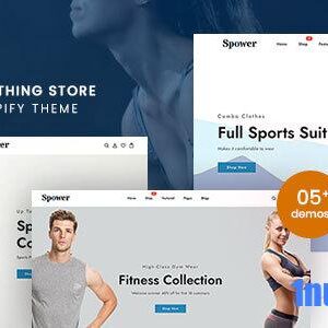 Spower Nulled – Sportwear Clothing Responsive Shopify Theme