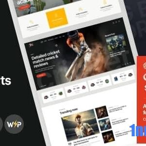 Spin v1.0 Nulled – Cricket Team Sports WordPress Theme + AI