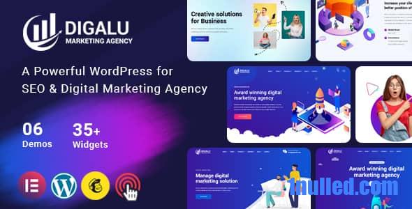 Digalu v1.0.1 Nulled - Digital Marketing Agency WordPress