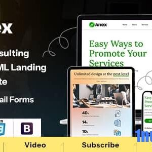 Anex Nulled – Consulting and Business Services HTML Landing Page Template