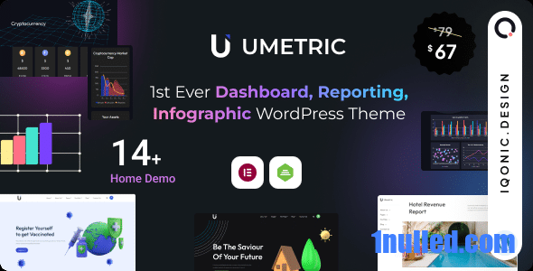 Umetric 2.0.4 Nulled - WordPress Dashboard, Reporting and Infographic Theme