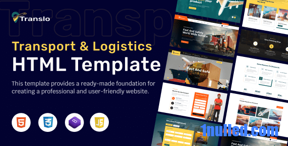 Translo Nulled - Transport and Logistics Html Template