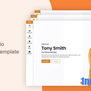 Tony – React NextJs Personal Portfolio Template