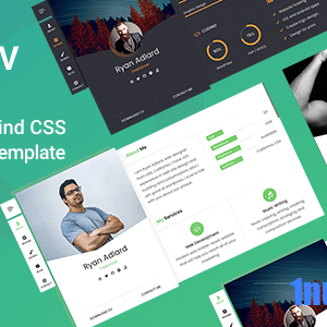 Ryan Nulled – Tailwind CSS CV/Resume Vue NuxtJS Template