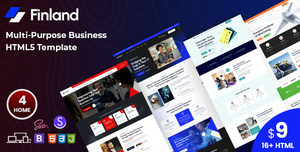 Finland Nulled - Multi-Purpose Business HTML Template