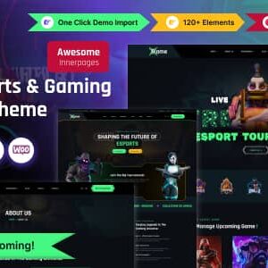 Bame v1.0 Nulled – eSports and Gaming WordPress Theme
