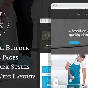 PrettyPress Nulled – Cleaning Service HTML Template with Builder