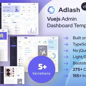 Adlash v1.1 Nulled – Vuejs Admin Dashboard Template