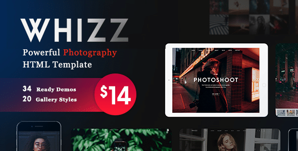 Whizz v1.0.2 Nulled - Photography Template