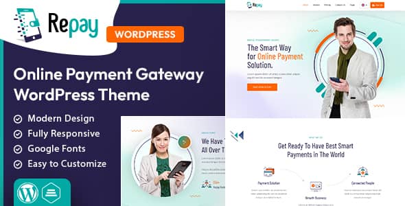Repay v1.0 Nulled - Payment Gateway WordPress Theme