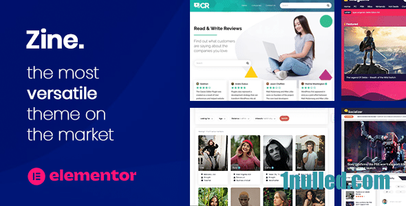 Zine v2.13 Nulled - Website Builder - WordPress Elementor Theme