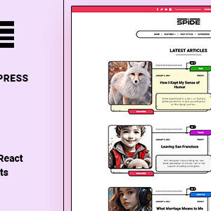 Spide v1.0.4 Nulled – Personal Blog & Magazine WordPress Theme