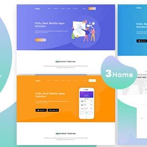 Poltu Nulled – Mobile App Landing HTML Template