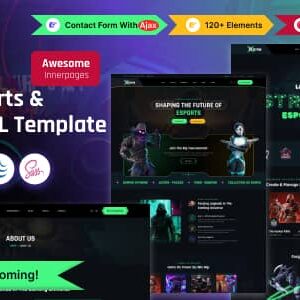 Bame Nulled – Esports & Gaming HTML Template