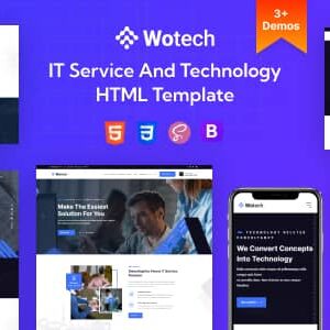 Wotech Nulled – IT Service And Business HTML Template