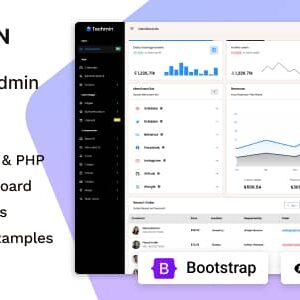 Techmin Nulled – PHP Bootstrap UI Kit & Admin Dashboard Template