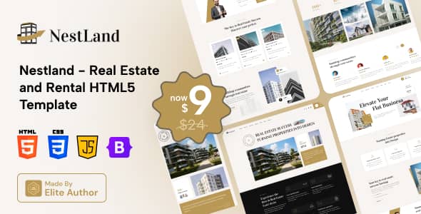 NestLand Nulled - Real Estate HTML5 Template