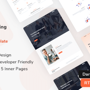 Upwind Nulled – Angular 16 Landing Template (Tailwind CSS + Angular 16)